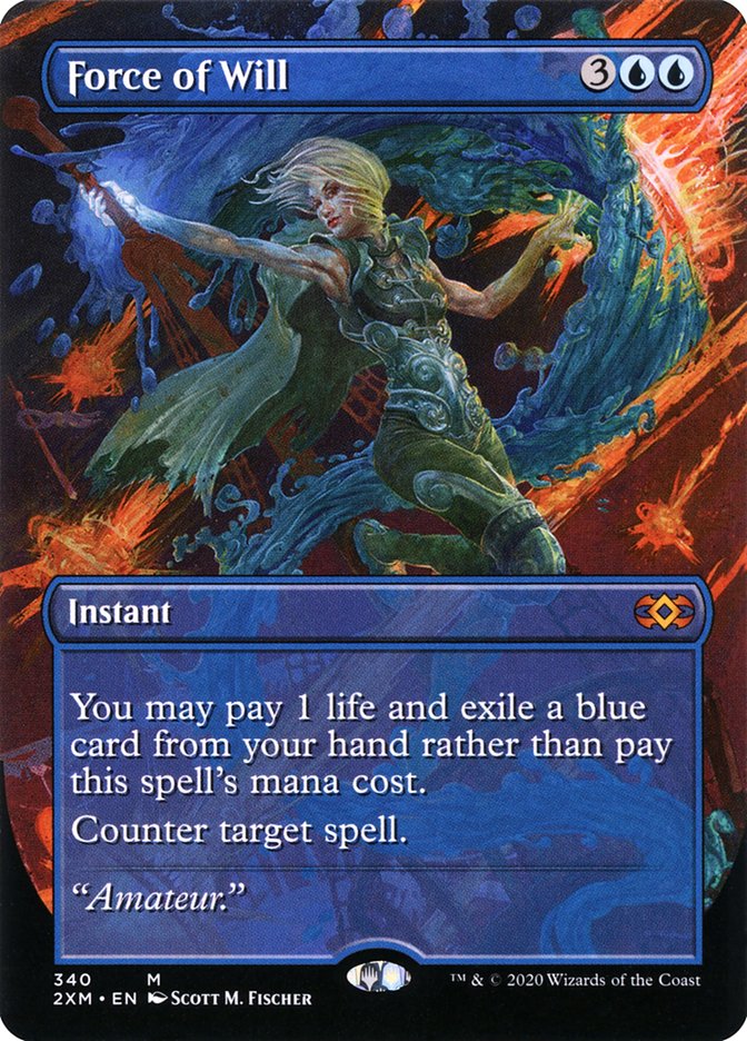 Force of Will (Borderless) [Double Masters] | Mega City Incorporated