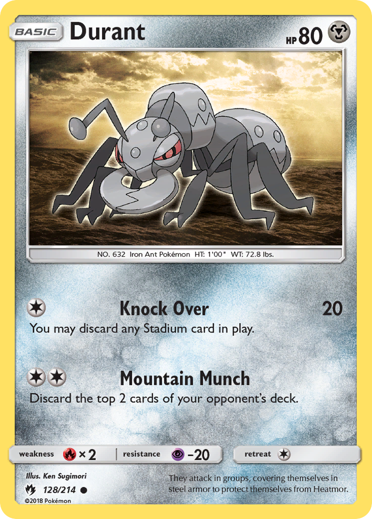 Durant (128/214) [Sun & Moon: Lost Thunder] | Mega City Incorporated