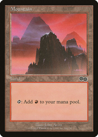 Mountain (344) [Urza's Saga] | Mega City Incorporated