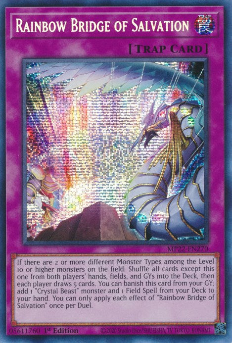 Rainbow Bridge of Salvation [MP22-EN270] Prismatic Secret Rare | Mega City Incorporated