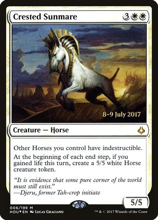 Crested Sunmare [Hour of Devastation Promos] | Mega City Incorporated