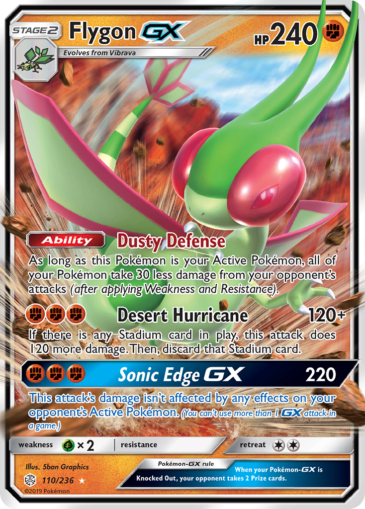 Flygon GX (110/236) [Sun & Moon: Cosmic Eclipse] | Mega City Incorporated