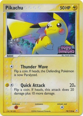 Pikachu (78/110) (Stamped) [EX: Holon Phantoms] | Mega City Incorporated