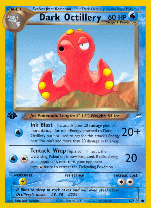 Dark Octillery (62/105) [Neo Destiny 1st Edition] | Mega City Incorporated