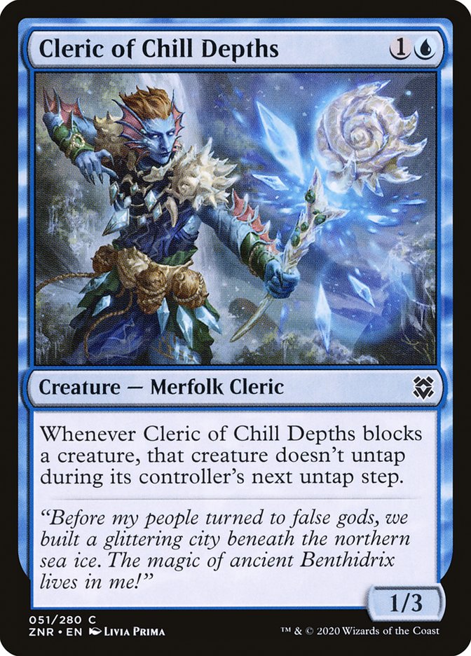 Cleric of Chill Depths [Zendikar Rising] | Mega City Incorporated