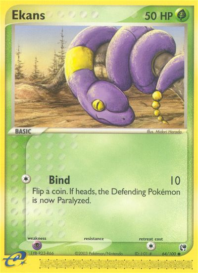 Ekans (64/100) [EX: Sandstorm] | Mega City Incorporated