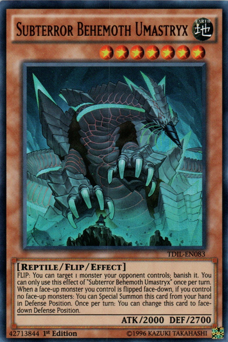 Subterror Behemoth Umastryx [TDIL-EN083] Ultra Rare | Mega City Incorporated