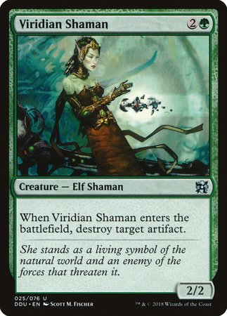 Viridian Shaman [Duel Decks: Elves vs. Inventors] | Mega City Incorporated