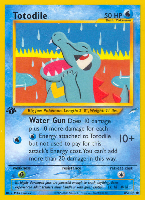 Totodile (85/105) [Neo Destiny 1st Edition] | Mega City Incorporated