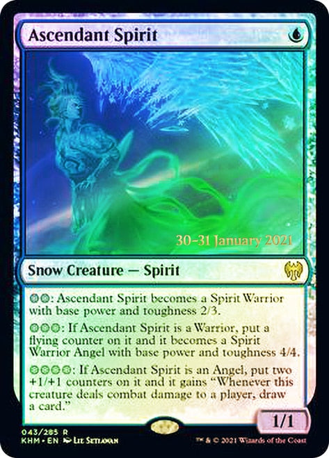 Ascendant Spirit  [Kaldheim Prerelease Promos] | Mega City Incorporated