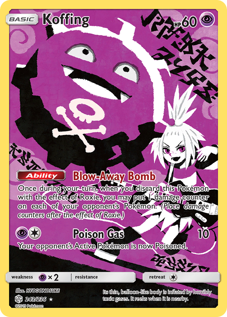 Koffing (243/236) [Sun & Moon: Cosmic Eclipse] | Mega City Incorporated