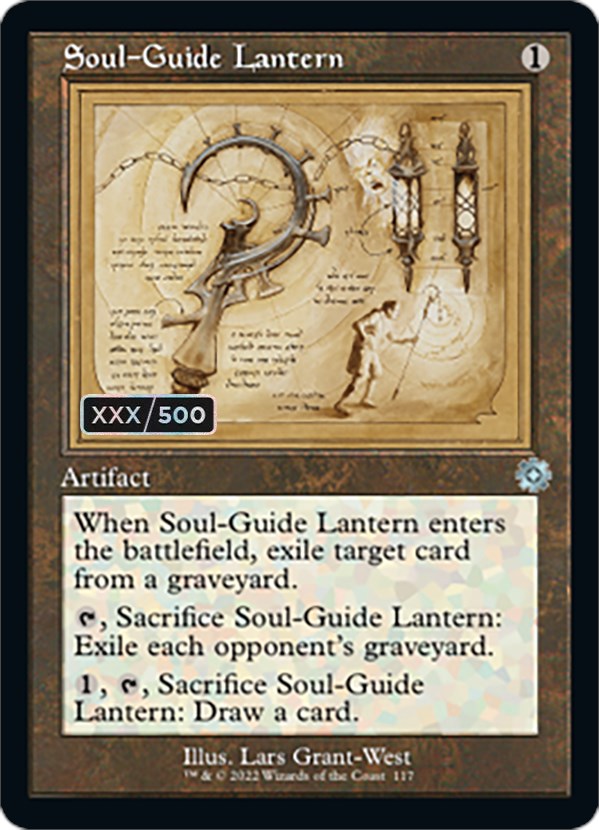 Soul-Guide Lantern (Retro Schematic) (Serial Numbered) [The Brothers' War Retro Artifacts] | Mega City Incorporated