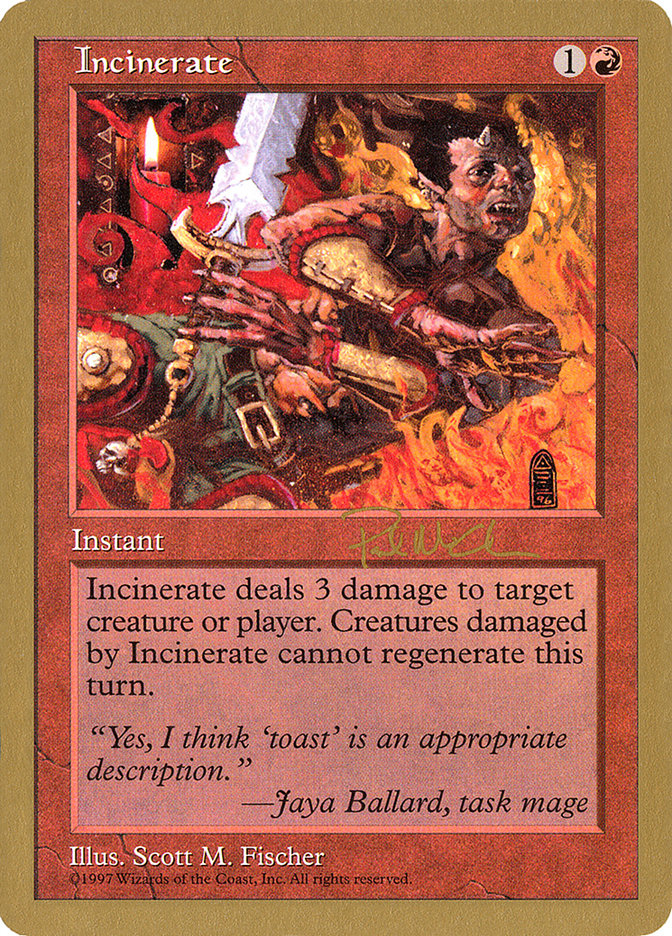 Incinerate (Paul McCabe) [World Championship Decks 1997] | Mega City Incorporated