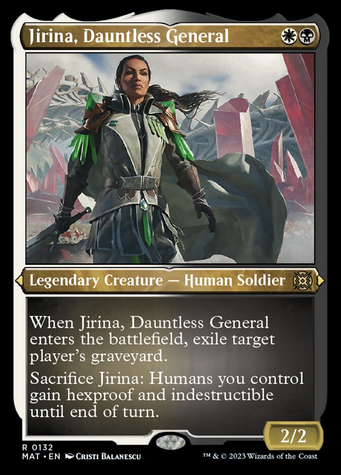 Jirina, Dauntless General (Foil Etched) [March of the Machine: The Aftermath] | Mega City Incorporated