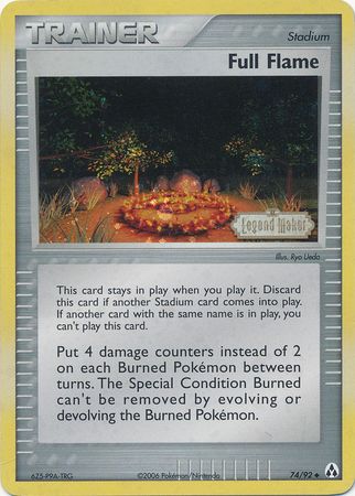 Full Flame (74/92) (Stamped) [EX: Legend Maker] | Mega City Incorporated