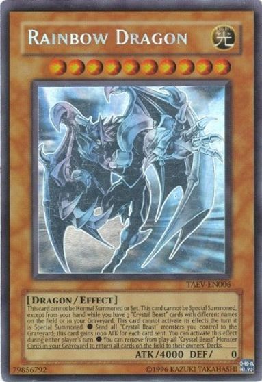 Rainbow Dragon (Chaos Neos Misprint) [TAEV-EN006] Ghost Rare | Mega City Incorporated