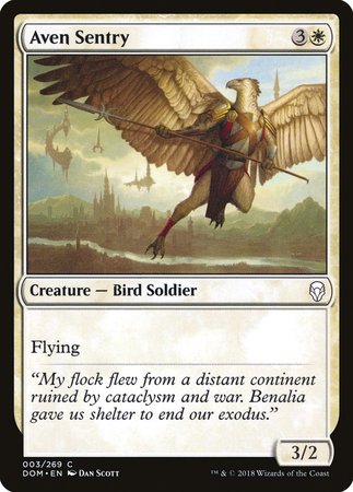 Aven Sentry [Dominaria] | Mega City Incorporated