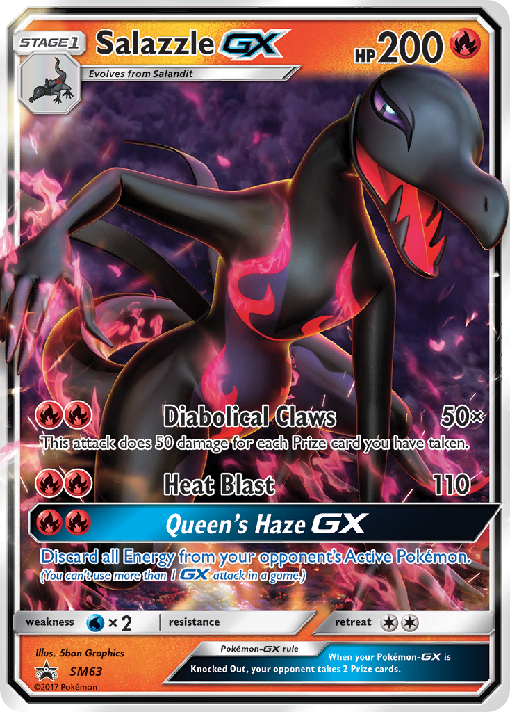 Salazzle GX (SM63) [Sun & Moon: Black Star Promos] | Mega City Incorporated