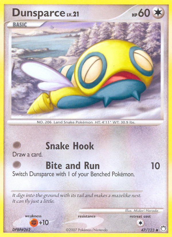 Dunsparce (47/123) [Diamond & Pearl: Mysterious Treasures] | Mega City Incorporated
