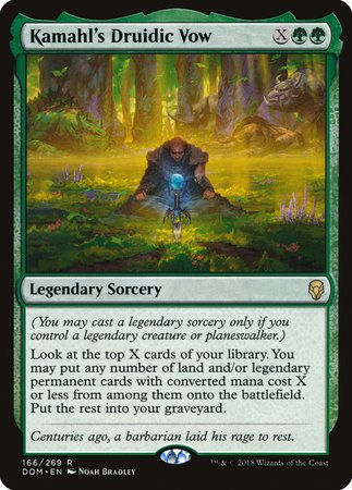 Kamahl's Druidic Vow [Dominaria] | Mega City Incorporated