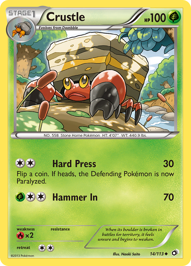 Crustle (14/113) [Black & White: Legendary Treasures] | Mega City Incorporated