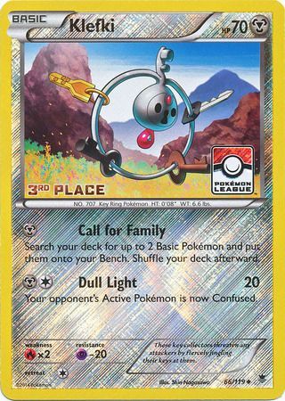 Klefki (66/119) (League Promo 3rd Place) [XY: Phantom Forces] | Mega City Incorporated