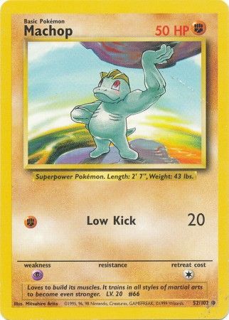 Machop (52/102) [Base Set Unlimited] | Mega City Incorporated