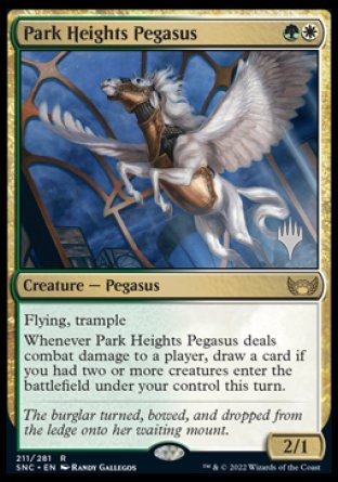 Park Heights Pegasus (Promo Pack) [Streets of New Capenna Promos] | Mega City Incorporated