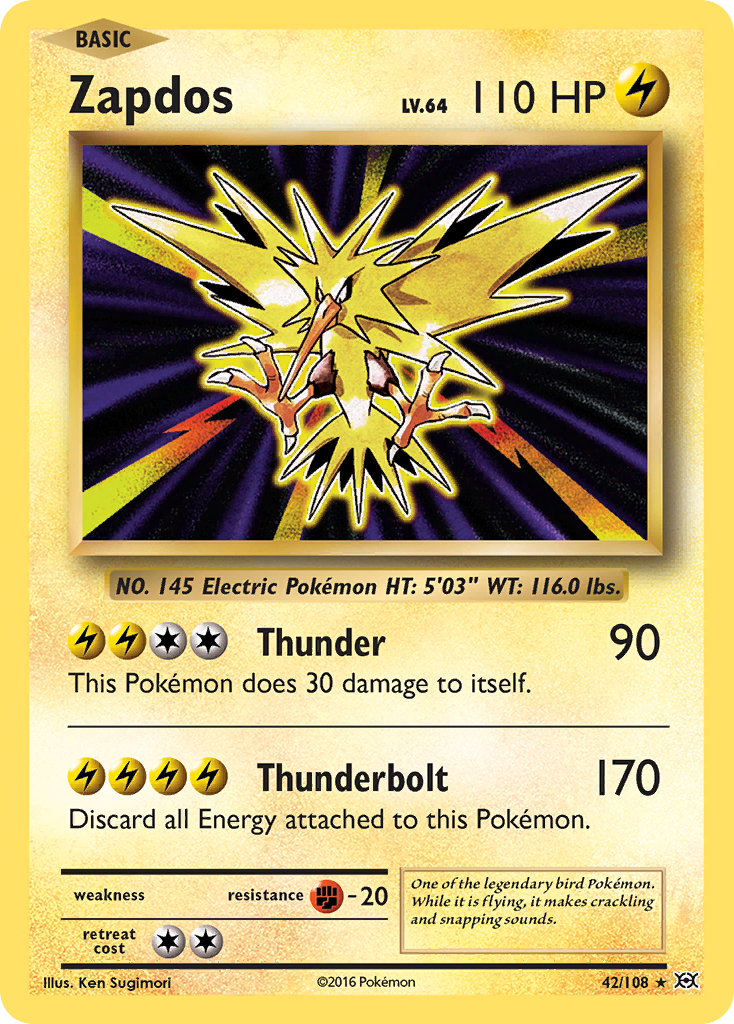 Zapdos (42/108) [XY: Evolutions] | Mega City Incorporated