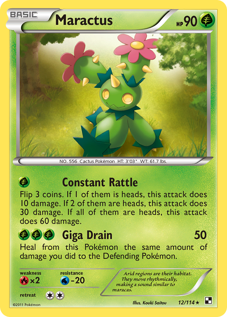 Maractus (12/114) [Black & White: Base Set] | Mega City Incorporated