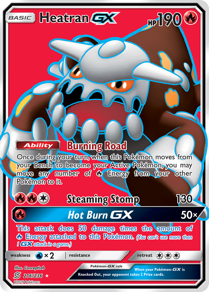 Heatran GX (216/236) [Sun & Moon: Unified Minds] | Mega City Incorporated