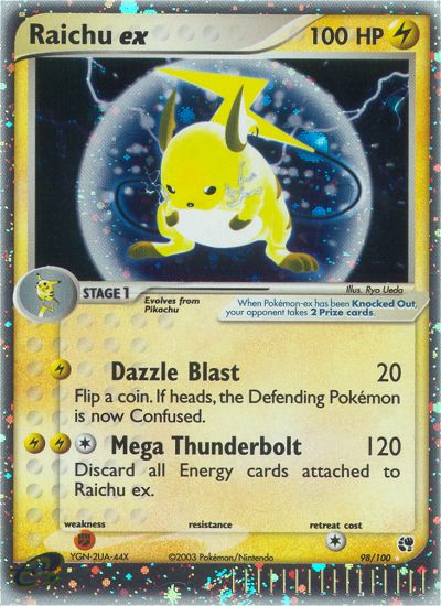 Raichu ex (98/100) [EX: Sandstorm] | Mega City Incorporated