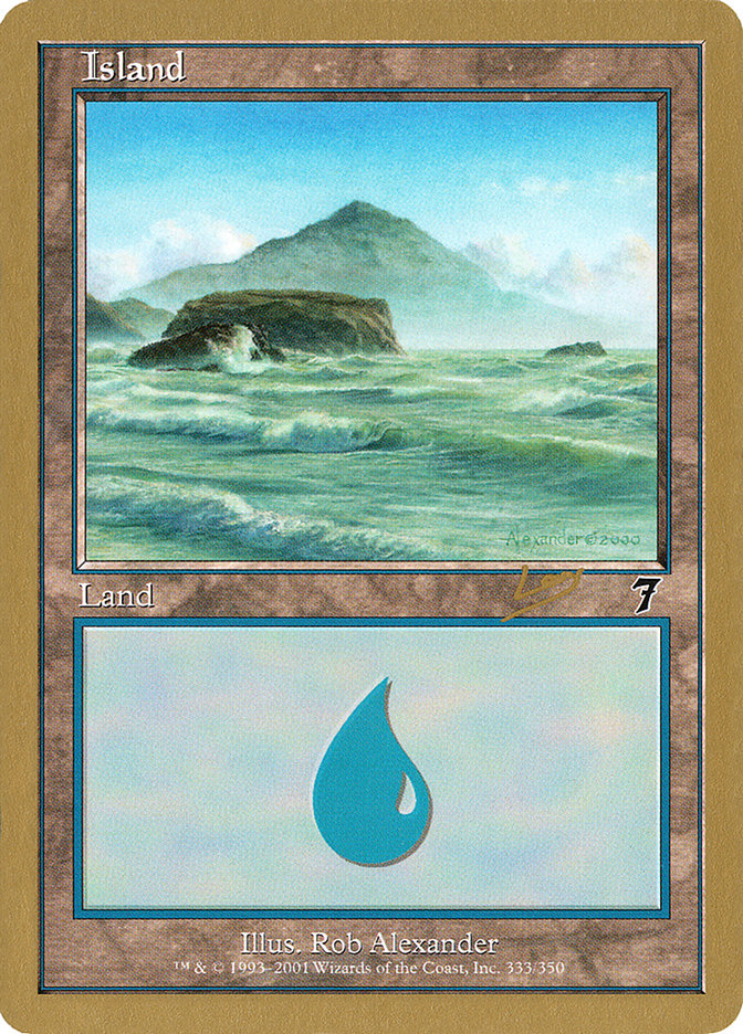 Island (333) (Raphael Levy) [World Championship Decks 2002] | Mega City Incorporated