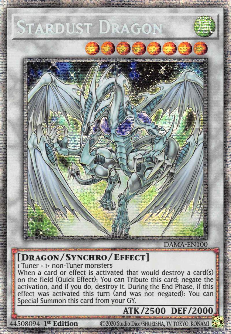 Stardust Dragon [DAMA-EN100] Starlight Rare | Mega City Incorporated