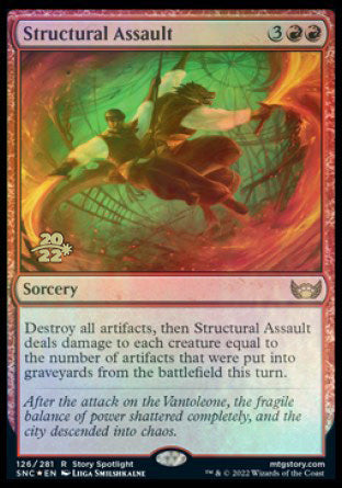 Structural Assault [Streets of New Capenna Prerelease Promos] | Mega City Incorporated