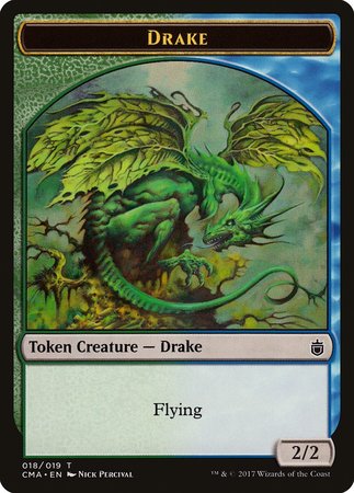 Drake Token (018) [Commander Anthology Tokens] | Mega City Incorporated