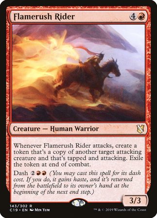 Flamerush Rider [Commander 2019] | Mega City Incorporated