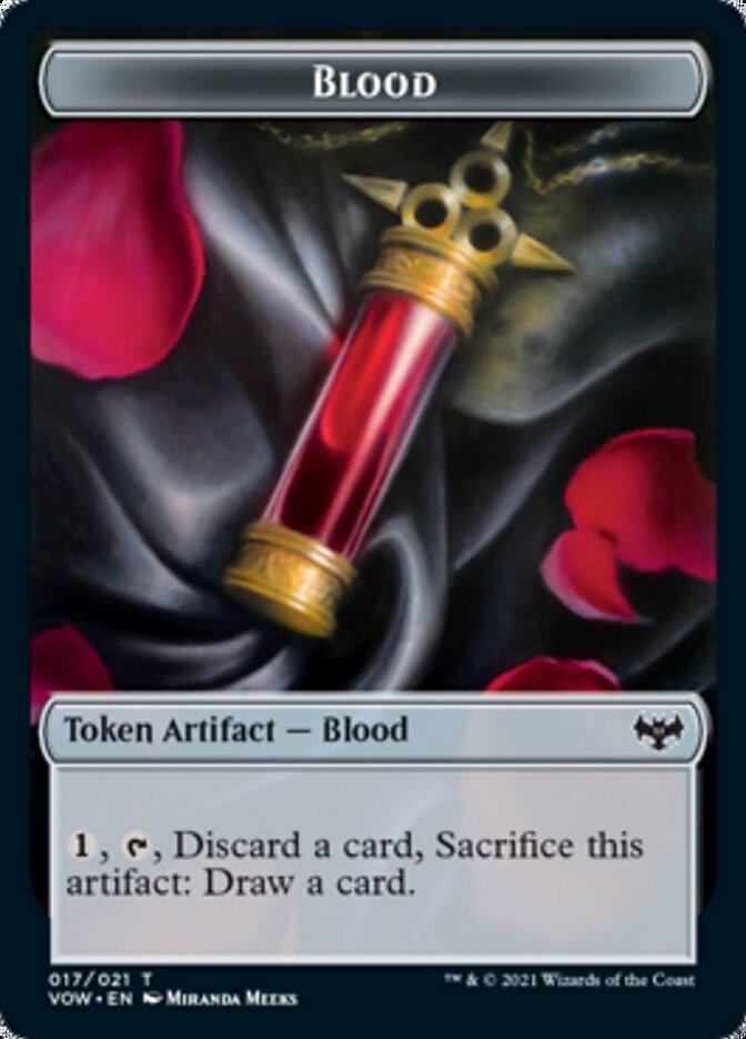 Construct (015) // Blood (017) Double-sided Token [Challenger Decks 2022 Tokens] | Mega City Incorporated