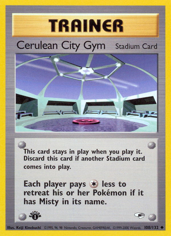 Cerulean City Gym (108/132) [Gym Heroes 1st Edition] | Mega City Incorporated