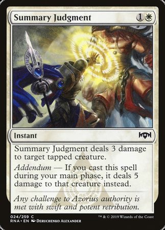 Summary Judgment [Ravnica Allegiance] | Mega City Incorporated