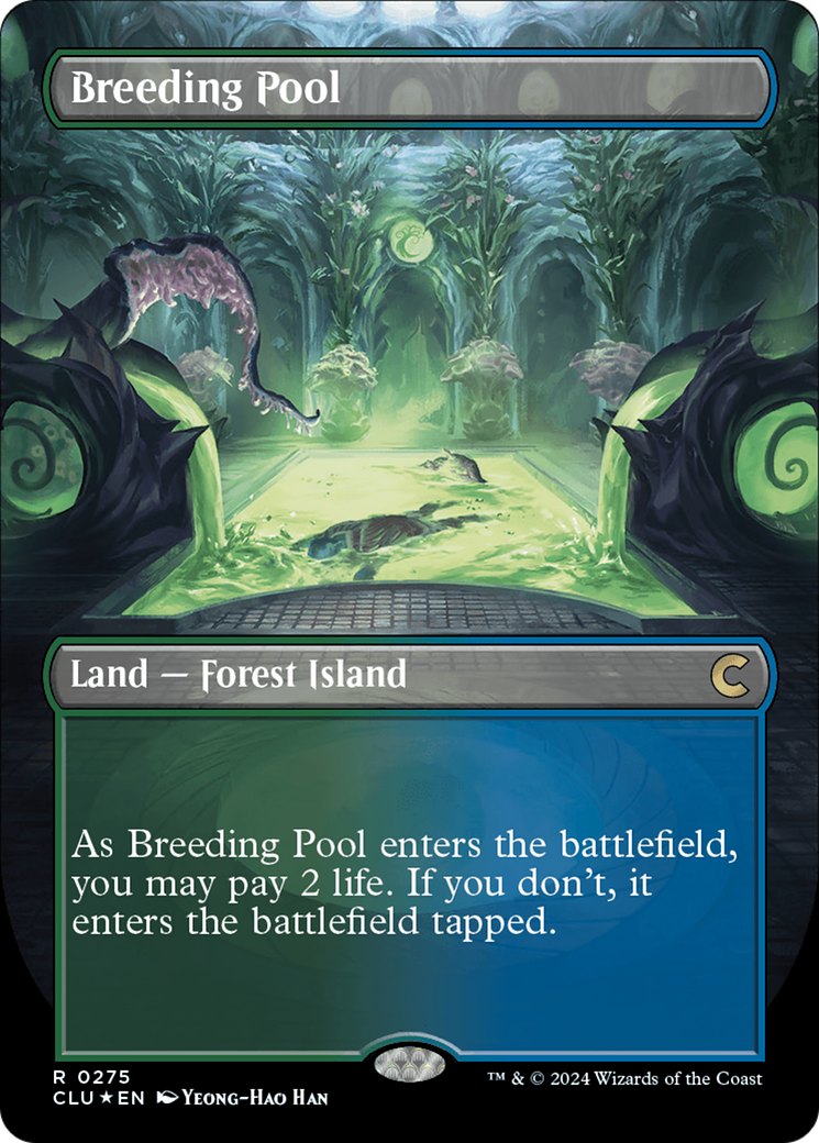 Breeding Pool (Borderless) [Ravnica: Clue Edition] | Mega City Incorporated