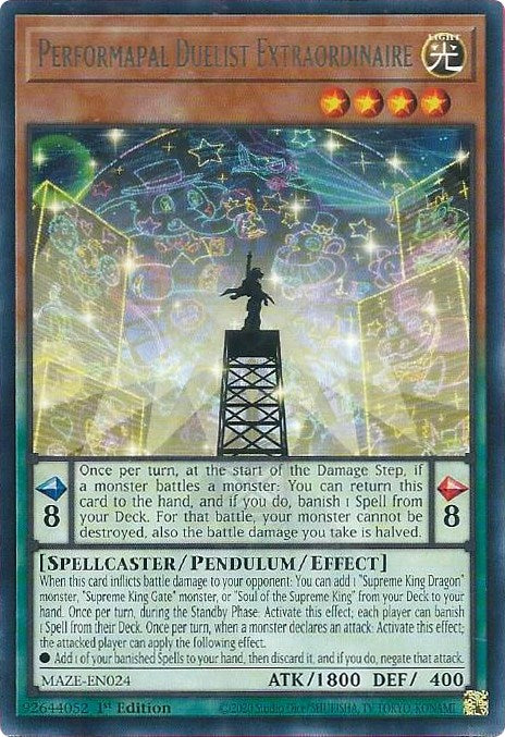 Performapal Duelist Extraordinaire [MAZE-EN024] Rare | Mega City Incorporated