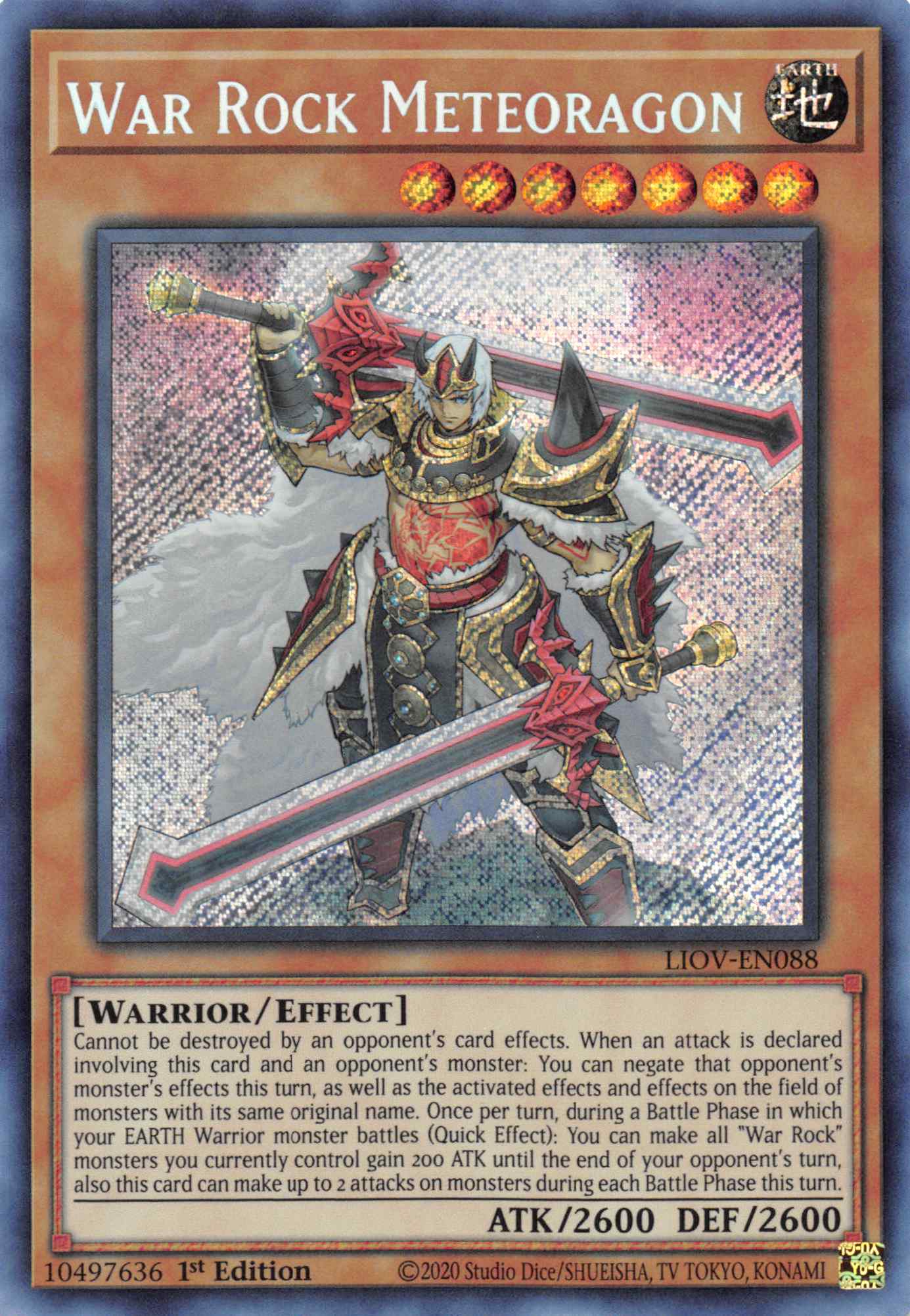 War Rock Meteoragon [LIOV-EN088] Secret Rare | Mega City Incorporated
