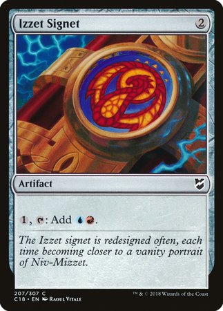 Izzet Signet [Commander 2018] | Mega City Incorporated