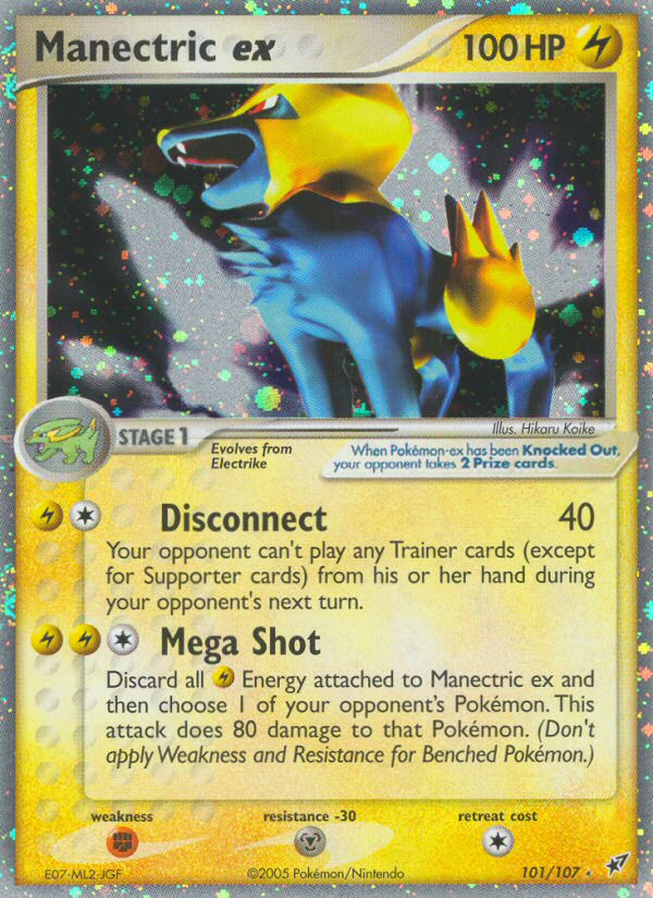 Manectric ex (101/107) [EX: Deoxys] | Mega City Incorporated