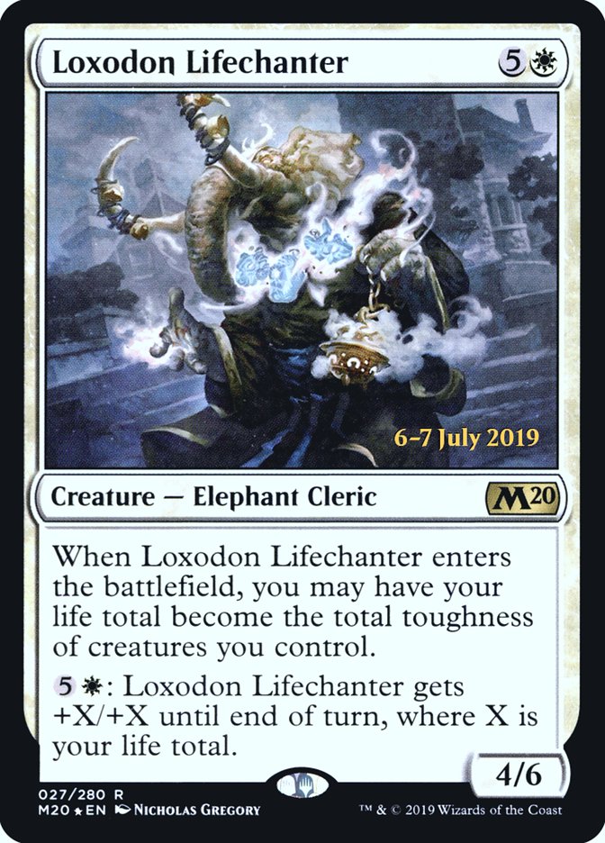 Loxodon Lifechanter  [Core Set 2020 Prerelease Promos] | Mega City Incorporated