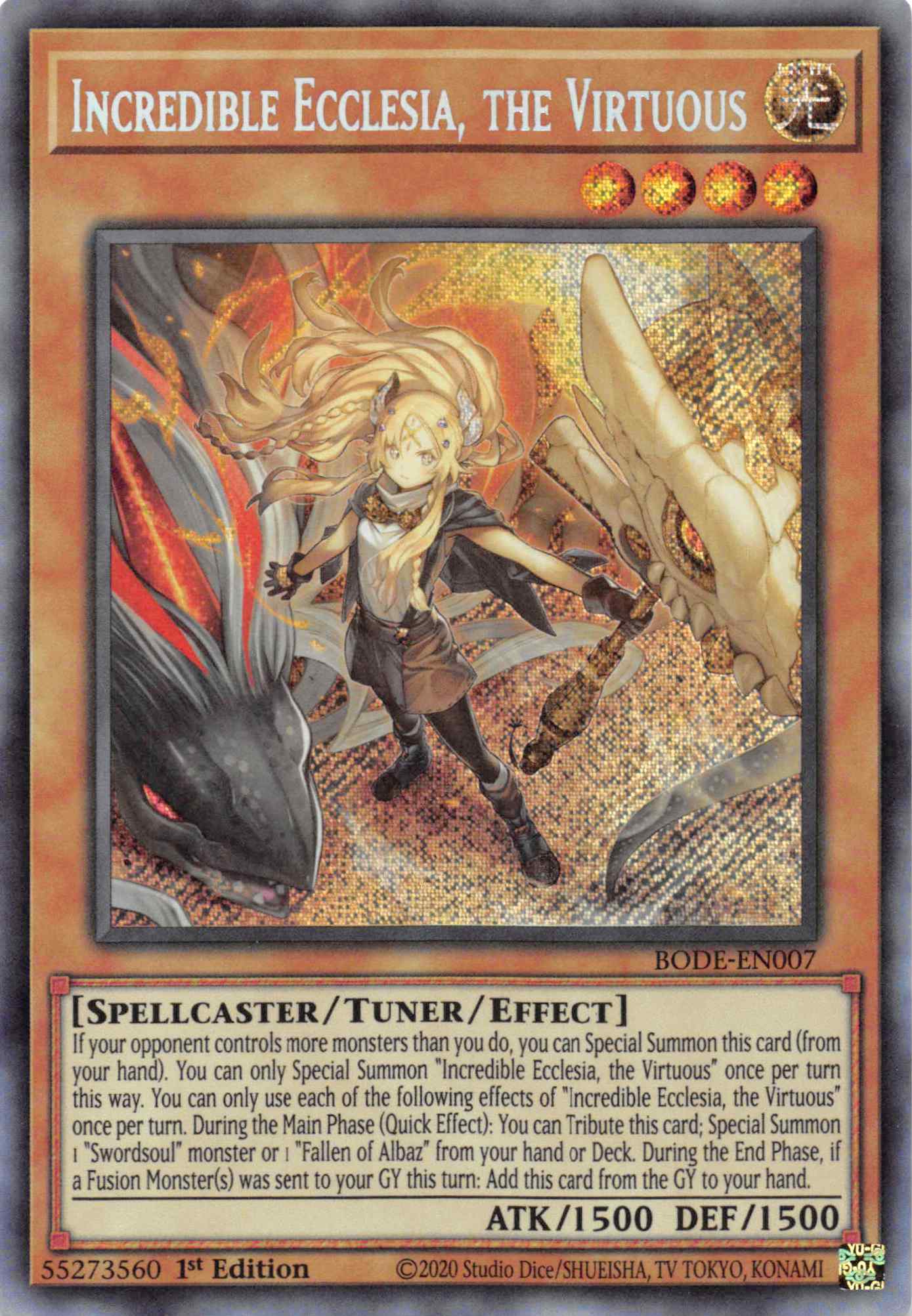 Incredible Ecclesia, the Virtuous [BODE-EN007] Secret Rare | Mega City Incorporated