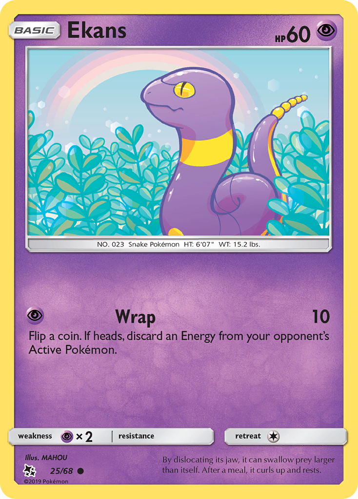 Ekans (25/68) [Sun & Moon: Hidden Fates] | Mega City Incorporated