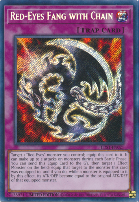 Red-Eyes Fang with Chain [LDS1-EN021] Secret Rare | Mega City Incorporated