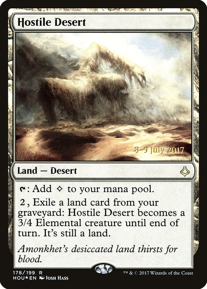 Hostile Desert  [Hour of Devastation Prerelease Promos] | Mega City Incorporated